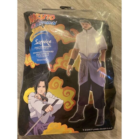Anime Naruto Shippuden Uchiha Sasuke Cosplay Costume Set Halloween Outfit adult - Picture 1 of 7